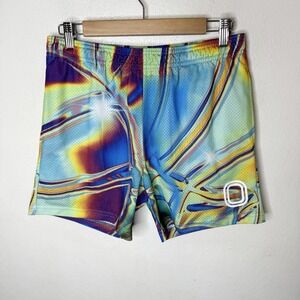 Overtime In The Paint Mesh Colorful Athletic Shorts Men's Small Basketball AOP‎